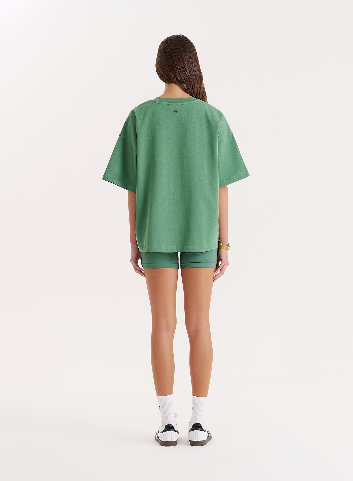 Green Coffee Club Slogan Oversized T-shirt